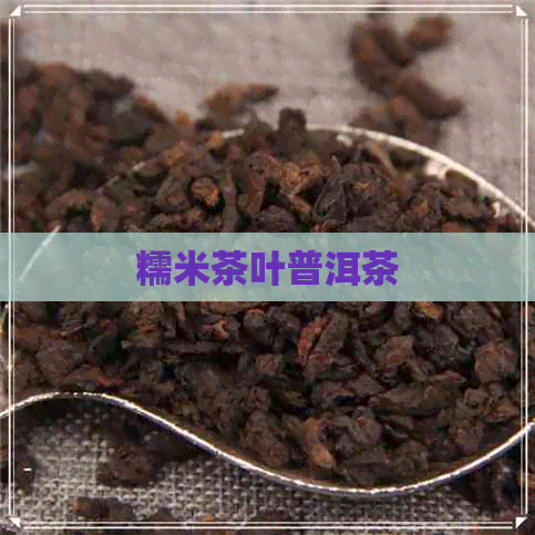 糯米茶叶普洱茶