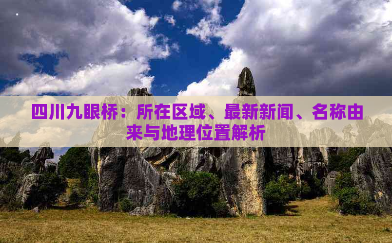 四川九眼桥：所在区域、最新新闻、名称由来与地理位置解析