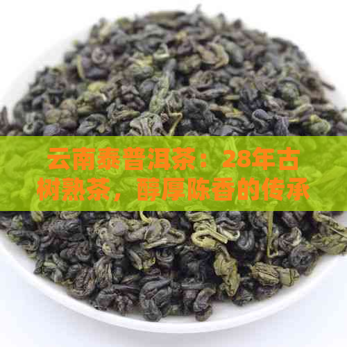 云南泰普洱茶：28年古树熟茶，醇厚陈香的传承之作