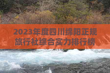 2023年度四川绵阳正规旅行社综合实力排行榜