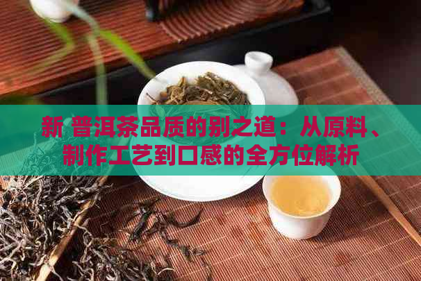 新 普洱茶品质的别之道：从原料、制作工艺到口感的全方位解析