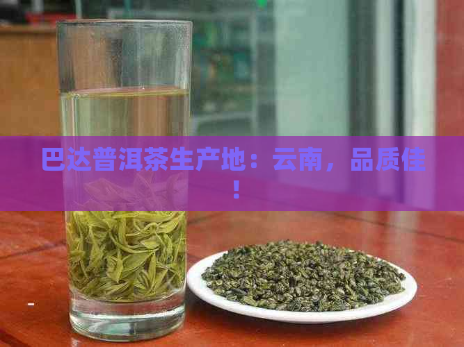 巴达普洱茶生产地：云南，品质佳！