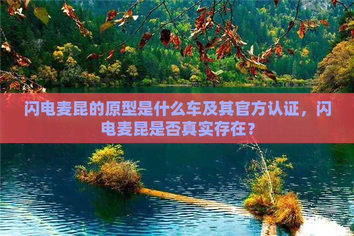 闪电麦昆的原型是什么车及其官方认证，闪电麦昆是否真实存在？