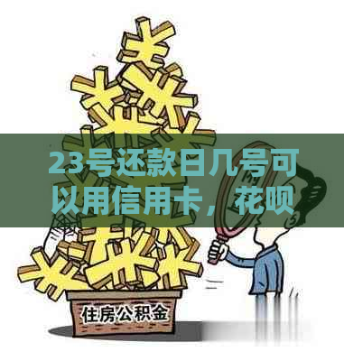 23号还款日几号可以用信用卡，花呗和公积金：完整指南