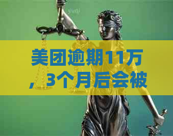 美团逾期11万，3个月后会被起诉吗？已还2000多，剩余欠款高达1万7