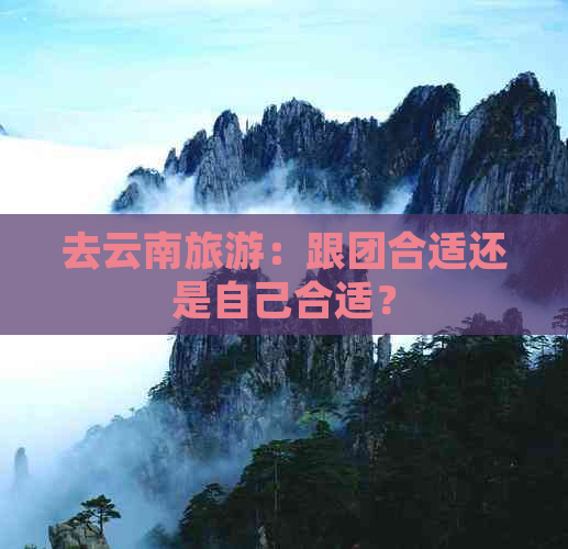 去云南旅游：跟团合适还是自己合适？