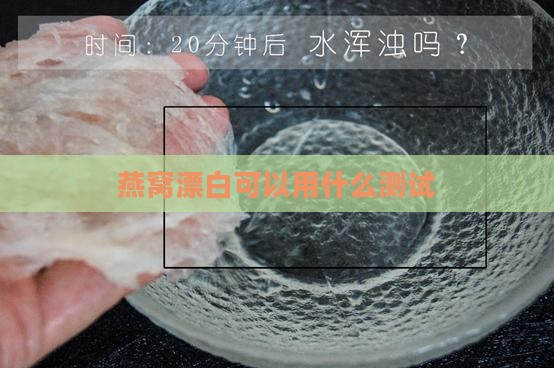 燕窝漂白可以用什么测试