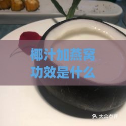 椰汁加燕窝功效是什么呢：椰汁燕窝搭配的功效与作用解析