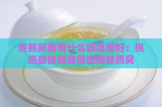 煮燕窝要用什么器具煲好：挑选更佳器皿煲出美味燕窝