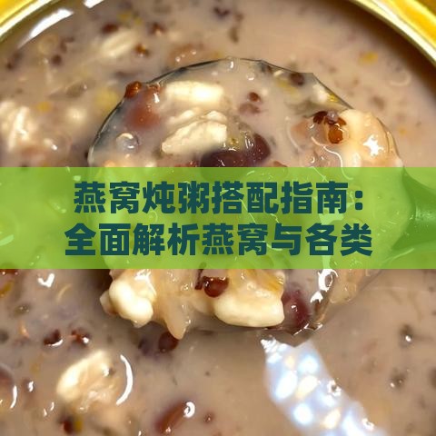 燕窝炖粥搭配指南：全面解析燕窝与各类食材的搭配秘诀