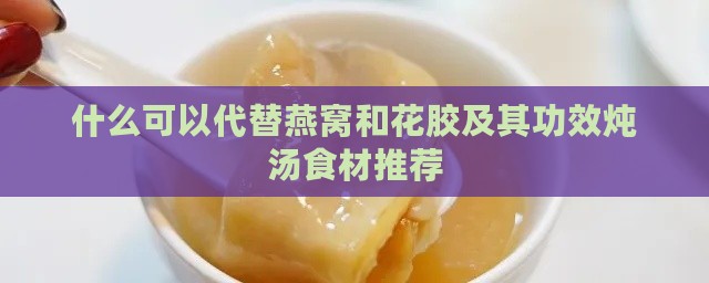 什么可以代替燕窝和花胶及其功效炖汤食材推荐