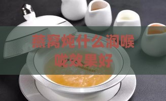 燕窝炖什么润喉咙效果好