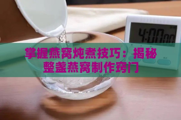 掌握燕窝炖煮技巧：揭秘整盏燕窝制作窍门