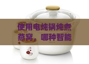 使用电炖锅炖煮燕窝，哪种智能模式更适宜？