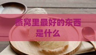 燕窝里更好的东西是什么