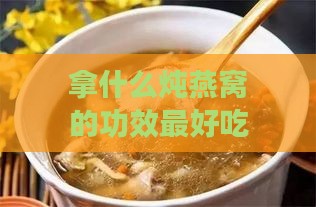 拿什么炖燕窝的功效更好吃：炖燕窝的更佳食材搭配及营养指南