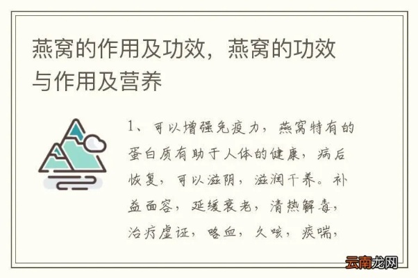 什么可以取代燕窝的功效：寻找等效替代品