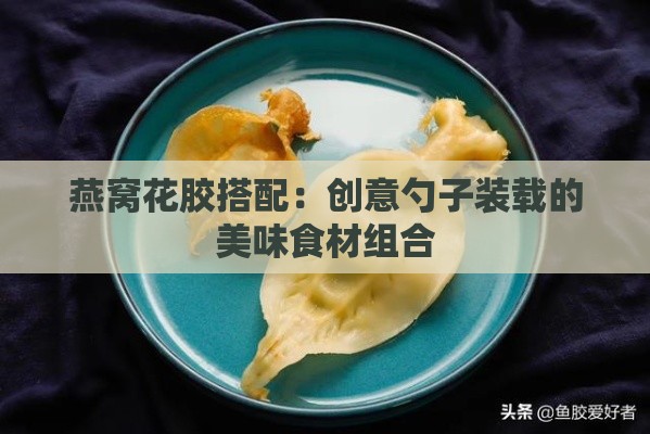 燕窝花胶搭配：创意勺子装载的美味食材组合