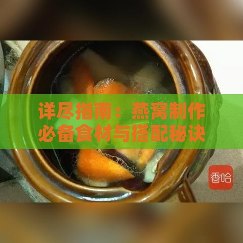 详尽指南：燕窝制作必备食材与搭配秘诀，全方位解答燕窝烹饪疑问