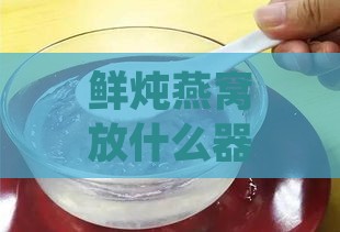 鲜炖燕窝放什么器皿保存更好，口感与饮用皆佳？