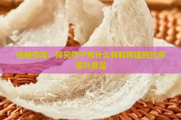 揭秘燕窝：探究燕子用什么材料构建的珍贵滋补食品