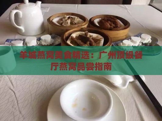 羊城燕窝美     选：广州顶级餐厅燕窝品尝指南