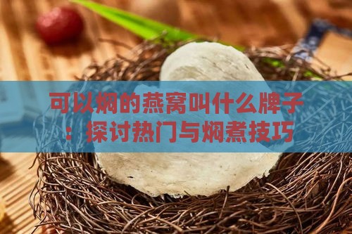 可以焖的燕窝叫什么牌子：探讨热门与焖煮技巧