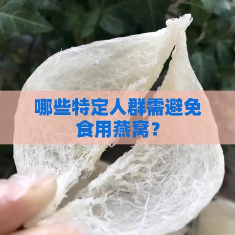 哪些特定人群需避免食用燕窝？