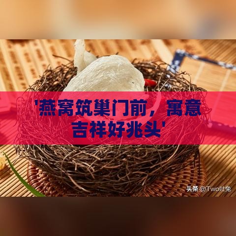 '燕窝筑巢门前，寓意吉祥好兆头'