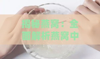 揭秘燕窝：全面解析燕窝中的营养成分及保健功效