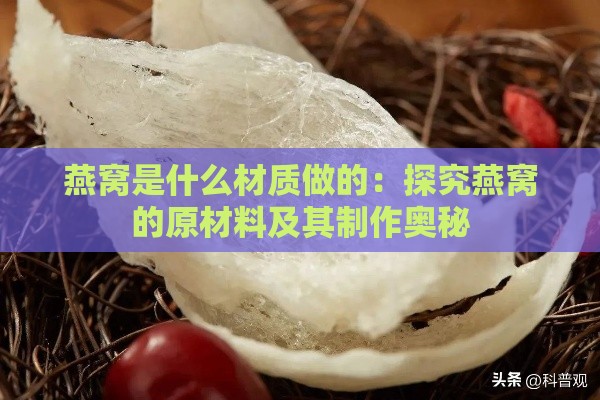 燕窝是什么材质做的：探究燕窝的原材料及其制作奥秘