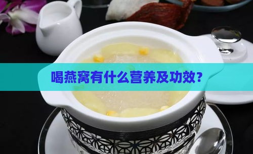 喝燕窝有什么营养及功效？