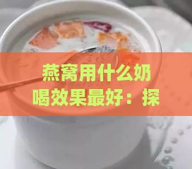 燕窝用什么奶喝效果更好：探讨炖燕窝搭配更佳奶制食品以提升口感与营养吸收