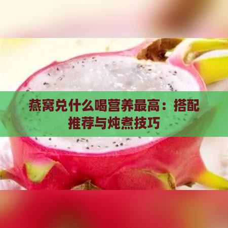 燕窝兑什么喝营养更高：搭配推荐与炖煮技巧