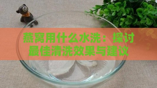 燕窝用什么水洗：探讨更佳清洗效果与建议