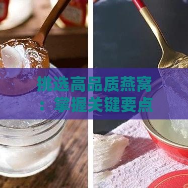 挑选高品质燕窝：掌握关键要点，选购燕窝不再迷茫