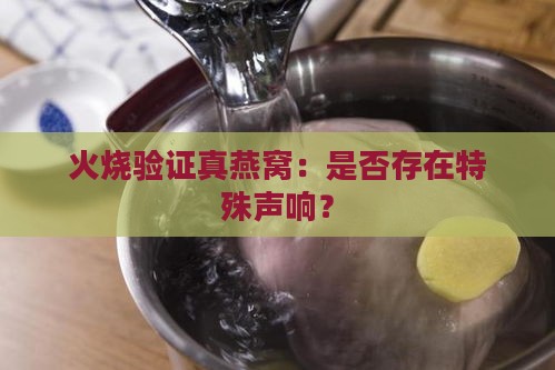 火烧验证真燕窝：是否存在特殊声响？