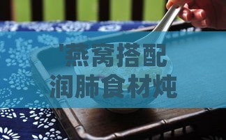 '燕窝搭配润肺食材炖煮：止咳化痰的黄金组合'