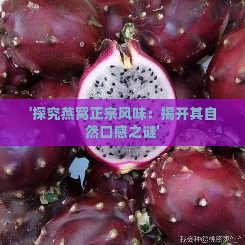 '探究燕窝正宗风味：揭开其自然口感之谜'