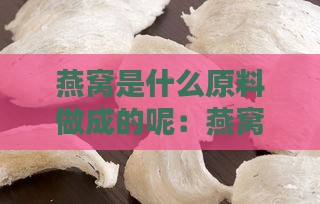 燕窝是什么原料做成的呢：燕窝怎么吃与制作原料详解