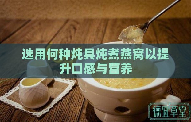 选用何种炖具炖煮燕窝以提升口感与营养