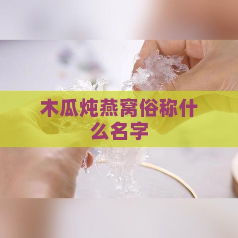 木瓜炖燕窝俗称什么名字