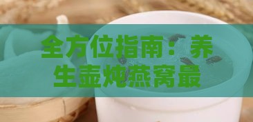 全方位指南：养生壶炖燕窝更佳功能与使用技巧解析