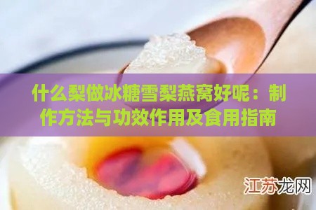 什么梨做冰糖雪梨燕窝好呢：制作方法与功效作用及食用指南