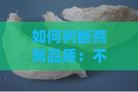 如何判断燕窝品质：不同形状燕窝的优劣与挑选指南