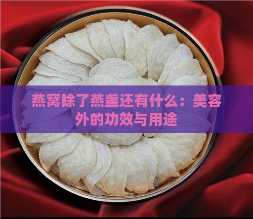 燕窝除了燕盏还有什么：美容外的功效与用途