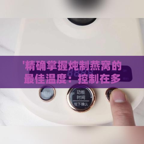 '精确掌握炖制燕窝的更佳温度：控制在多少度以确保营养与口感'