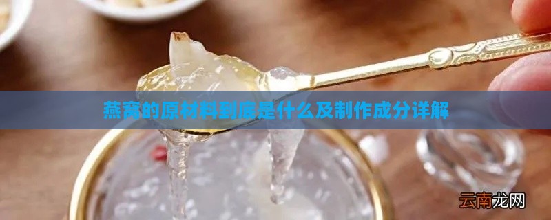 燕窝的原材料到底是什么及制作成分详解