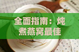 全面指南：炖煮燕窝更佳器皿选择与使用方法解析