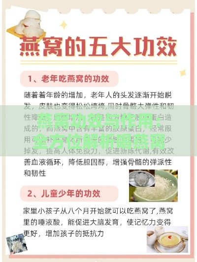 燕窝功效与作用：全方位解析喝燕窝的多种好处及适用人群